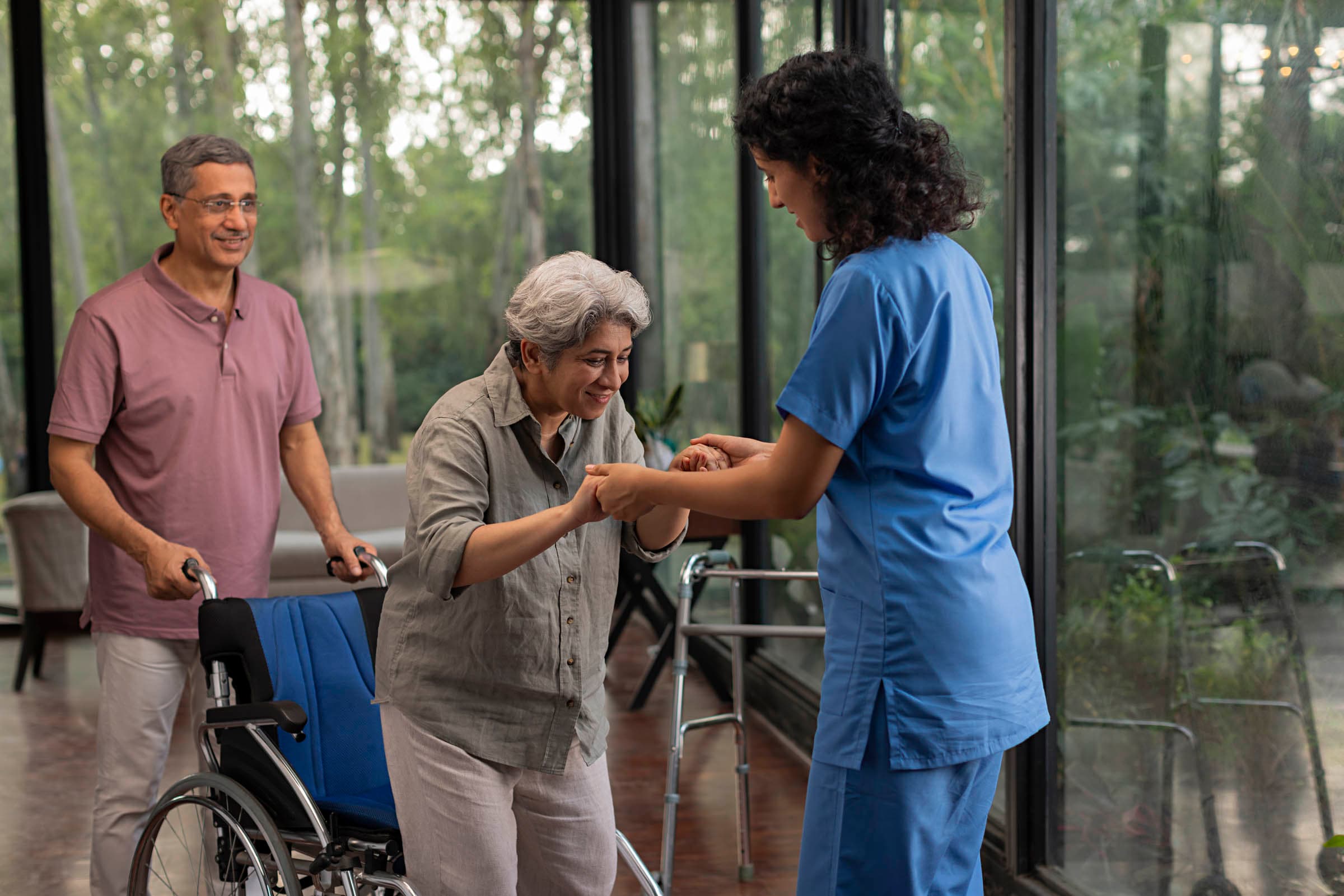 The CareKwik team providing home healthcare in the Tricity region